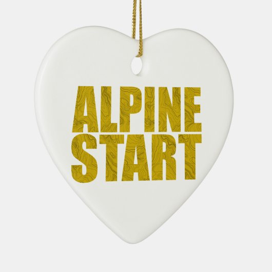 Alpenstart (Topo) Keramik Ornament (Rechts)