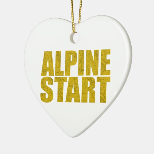 Alpenstart (Topo) Keramik Ornament (Links)