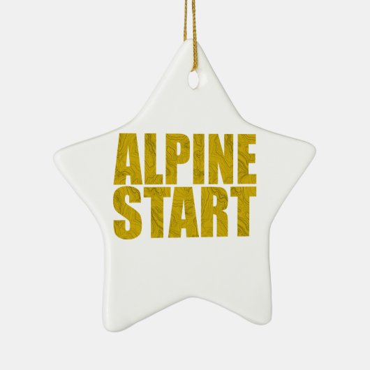 Alpenstart (Topo) Keramik Ornament (Rechts)