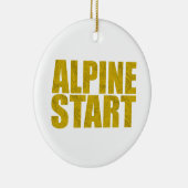 Alpenstart (Topo) Keramik Ornament (Rechts)