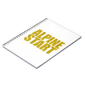 Alpenstart (Topo) Notizblock (Linke Seite)