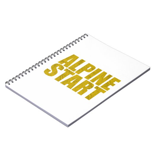 Alpenstart (Topo) Notizblock (Linke Seite)