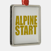 Alpenstart (Topo) Ornament Aus Metall (Rechts)