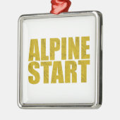 Alpenstart (Topo) Ornament Aus Metall (Links)