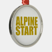 Alpenstart (Topo) Ornament Aus Metall (Rechts)