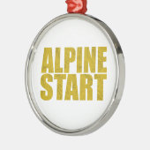 Alpenstart (Topo) Ornament Aus Metall (Links)