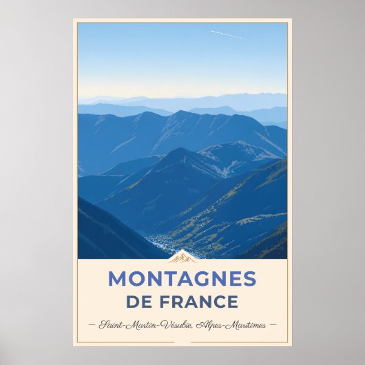 Alpentäler der französischen Alpen Poster (Vorne)