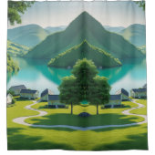 "Alpenumgehung: Frischen Sie Ihre Sinne auf jede D Duschvorhang (Vorderseite)