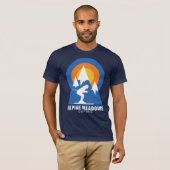Alpenwiese Ski Sunset T - Shirt (Vorne ganz)
