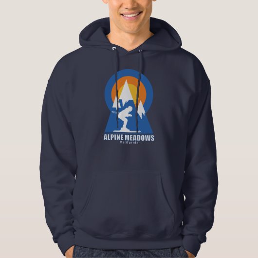 Alpenwiese Ski Sunset T - Shirt (Vorderseite)