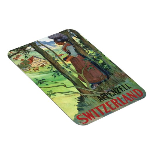 Alpenzell Schweiz Magnet (Rechte Seite)