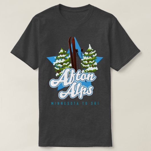 Alpes Minnesota zum Skifahren 1 T-Shirt (Design vorne)