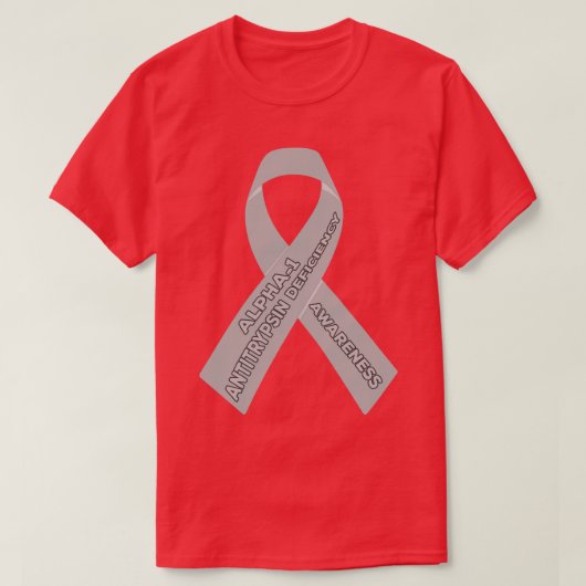 Alpha1 Antitrypsin-Defizit-Bewusstsein T-Shirt (Design vorne)