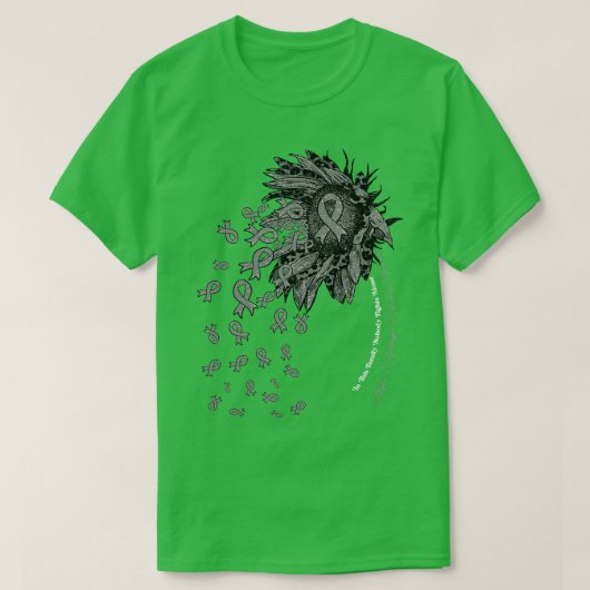 Alpha1 Antitrypsin Mangel Bewusstsein Sonnenblume T-Shirt (Design vorne)
