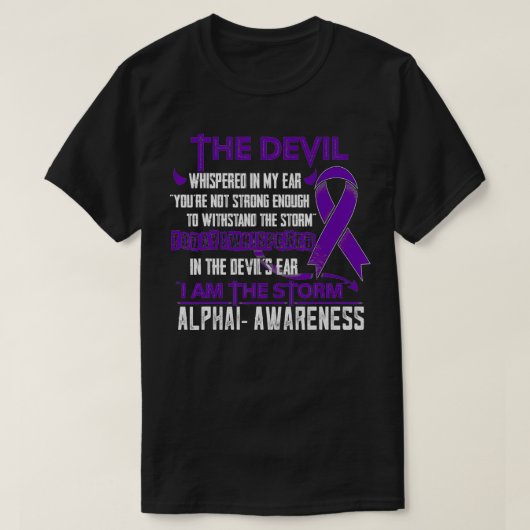 Alpha1 Bewusstsein, ich bin der SturmTeufel T-Shirt (Design vorne)