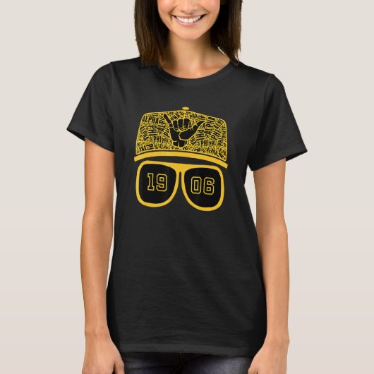 Alpha-06 A-Phi Hat Sonnenbrillen Phi-Alpha Handzei T-Shirt (Vorderseite)