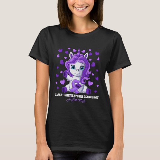 Alpha 1 Antitrypsin Deficiency Awareness Month Pur T-Shirt (Vorderseite)