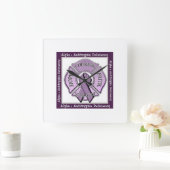 alpha 1 Antitrypsin Deficiency Clock Quadratische Wanduhr (Zuhause)