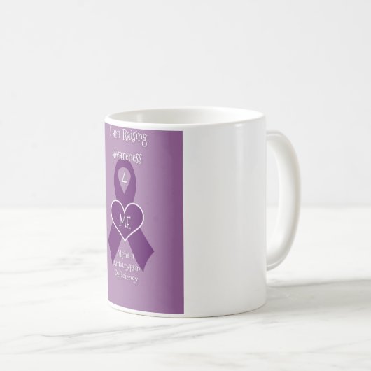Alpha 1 antitrypsin Mangel-Kaffee-Tasse Kaffeetasse (VorderseiteRechts)