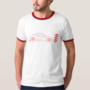 Alpha 916 Gtv von der Seite - Kontur im Rot T-Shirt