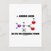 alpha-Aminosäure in nicht ionisierter Form (Molekü Postkarte (Vorderseite)