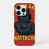 Alpha and Unattached | Funny Wolf Cartoon iPhone Hülle (Rückseite)