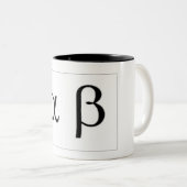 Alpha Beta-Tasse Zweifarbige Tasse (VorderseiteRechts)