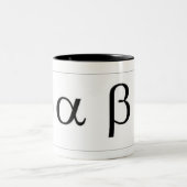 Alpha Beta-Tasse Zweifarbige Tasse (Mittel)