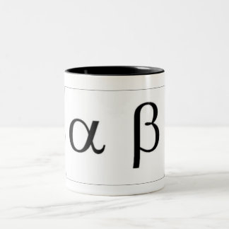 Alpha Beta-Tasse Zweifarbige Tasse