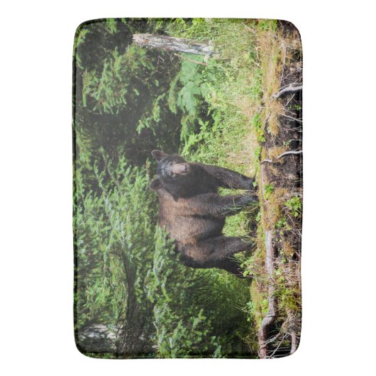 Alpha Black Bear Badematte (Vorderseite Vertikal)