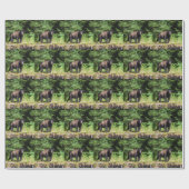 Alpha Black Bear Geschenkpapier (Flach)