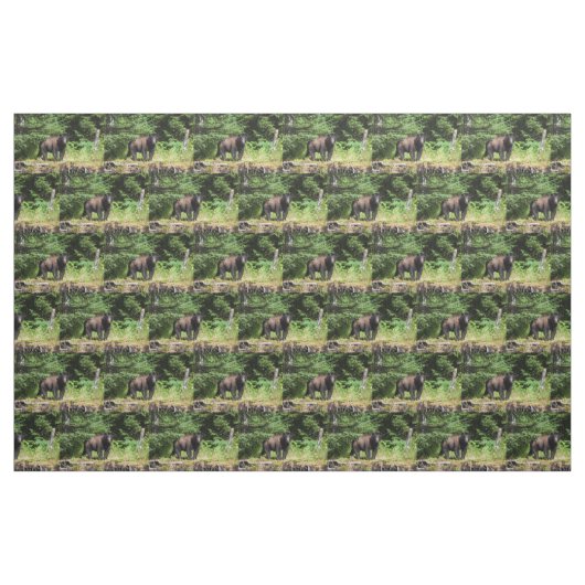 Alpha Black Bear Stoff (Fat Quarter (45,7 x 55,9 cm))