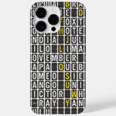 Alpha-Bravo-Charlie Case-Mate iPhone Hülle (Rückseite)