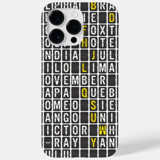 Alpha-Bravo-Charlie Case-Mate iPhone Hülle (Rückseite)