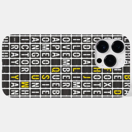 Alpha-Bravo-Charlie Case-Mate iPhone Hülle (Rückseite (Horizontal))