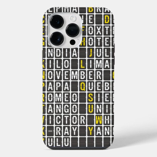 Alpha-Bravo-Charlie iPhone Hülle (Rückseite)