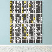 Alpha-Bravo-Charlie Leinwanddruck (Insitu (Holzboden))