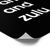 Alpha Bravo Charlie von Leslie Paprikaschoten Poster (Ecke)