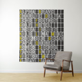 Alpha-Bravo-Charlie Wandteppich (Beispiel)