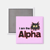 Alpha Cat Magnet (Vorderseite/Rückseite)