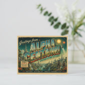 Alpha Centauri Retro-Sci-Fi-Postkarte Postkarte (Stehend Vorderseite)