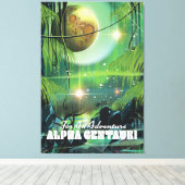 Alpha Centauri Retrosumpf Leinwanddruck (Insitu (Holzboden))
