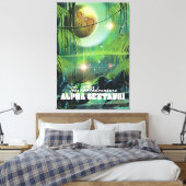Alpha Centauri Retrosumpf Leinwanddruck (Insitu (Schlafzimmer))