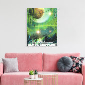 Alpha Centauri Retrosumpf Leinwanddruck (Insitu (Wohnzimmer))