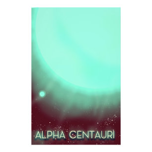 Alpha Centauri Space Art Poster