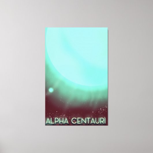 Alpha Centauri Space Art Poster Leinwanddruck (Vorderseite)