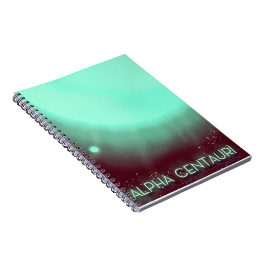 Alpha Centauri Space Art Poster Notizblock (Rechte Seite)