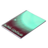 Alpha Centauri Space Art Poster Notizblock (Linke Seite)