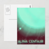Alpha Centauri Space Art Poster Postkarte (Vorne/Hinten)