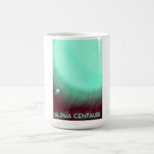 Alpha Centauri Space Art Poster Verwandlungstasse